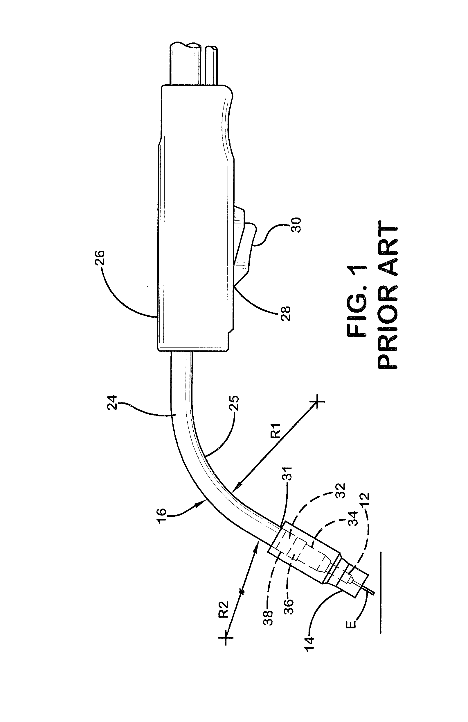 Welding gooseneck with variable radius