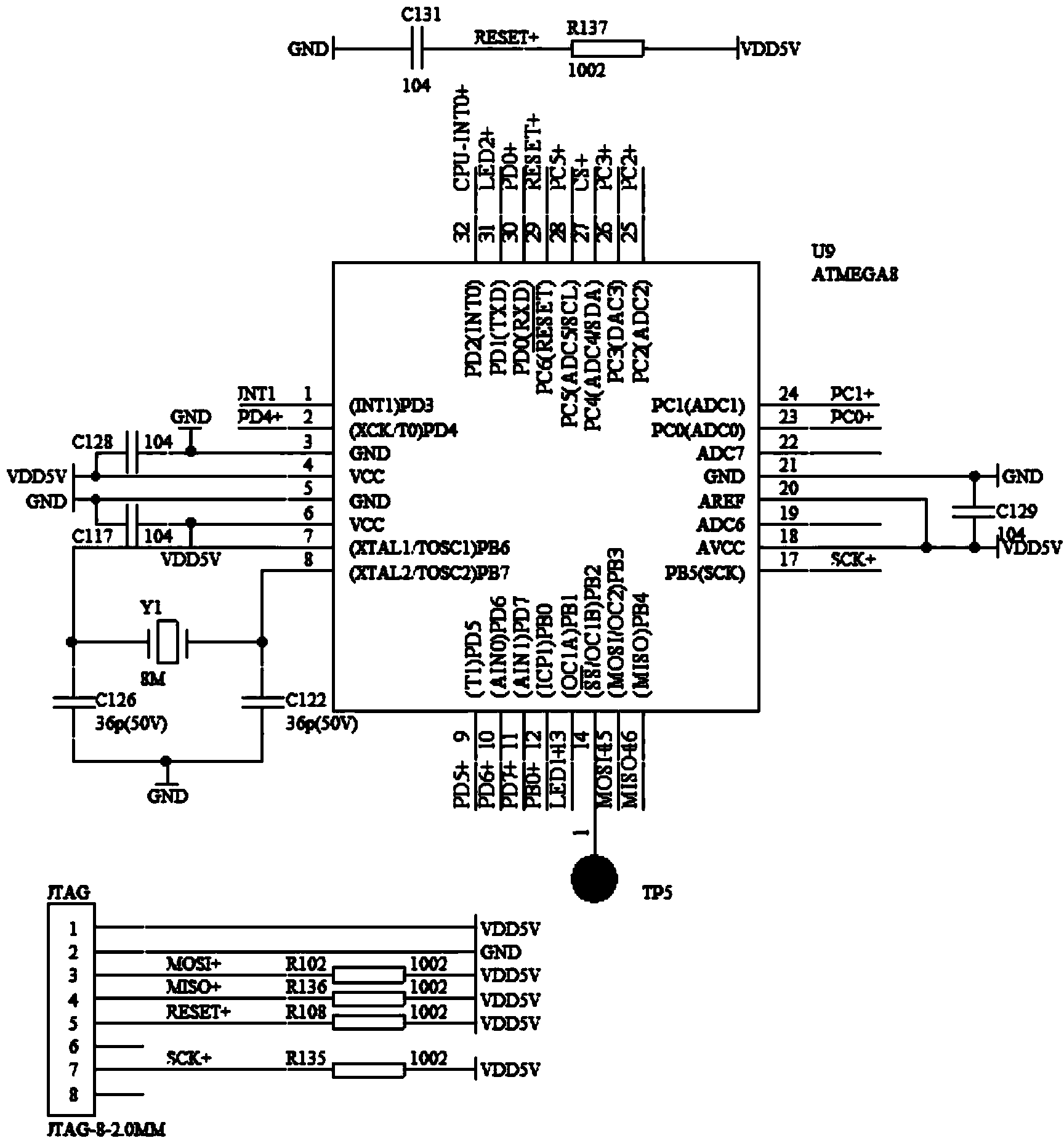 Linear displacement sensor and control method