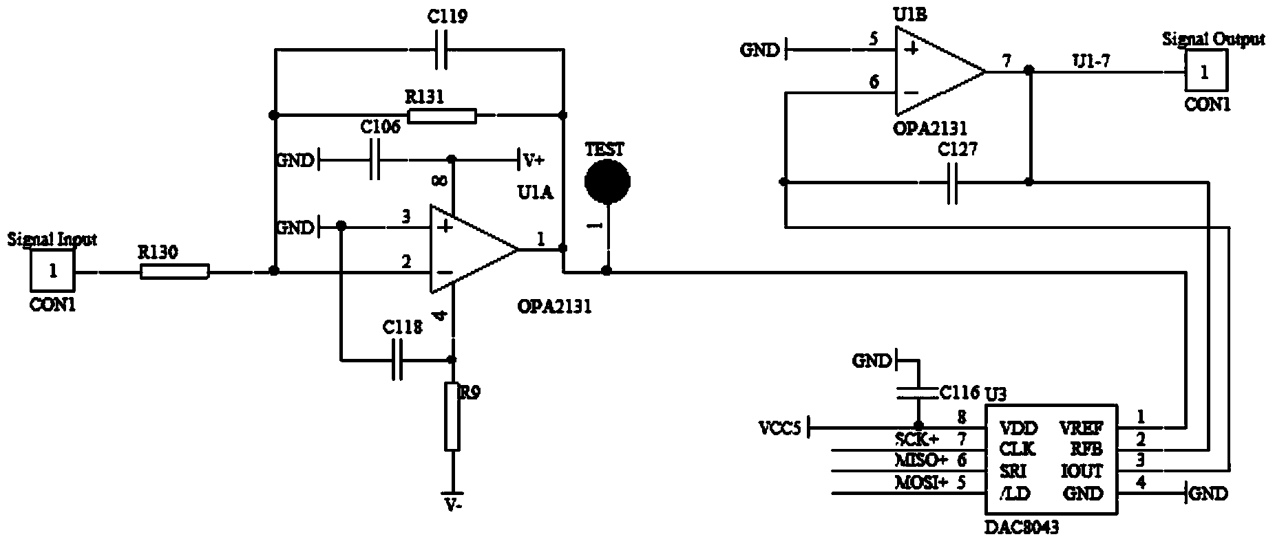 Linear displacement sensor and control method