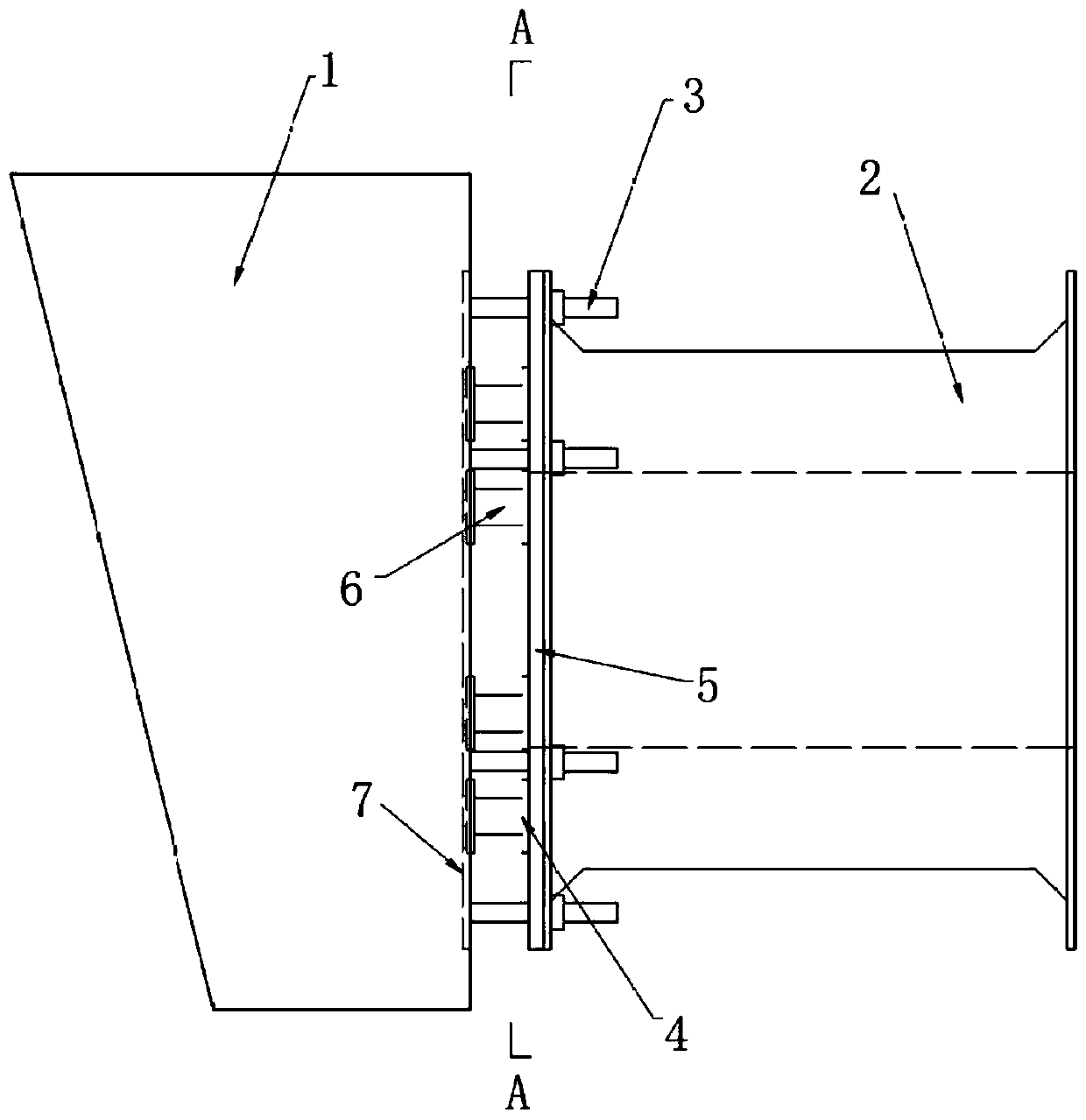 Pressure sensor mounting device for measuring berthing impact force of dock