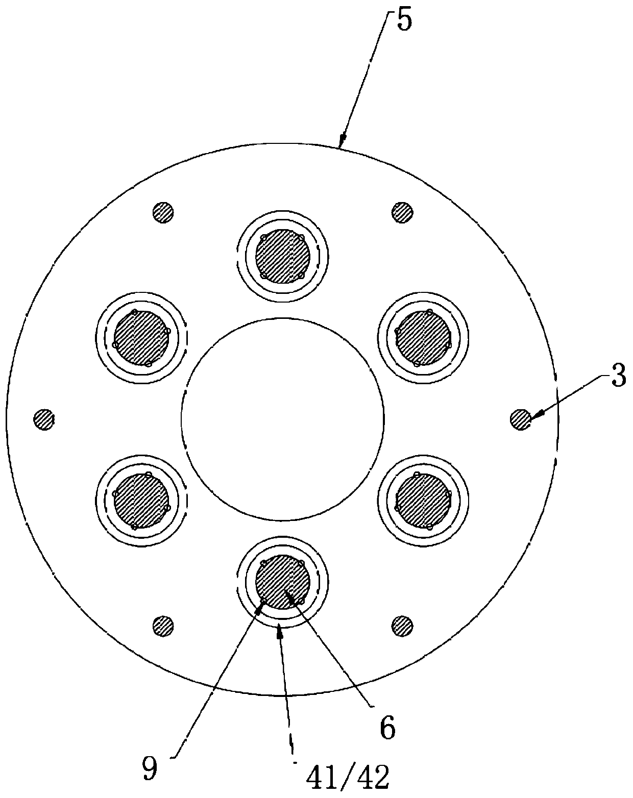 Pressure sensor mounting device for measuring berthing impact force of dock