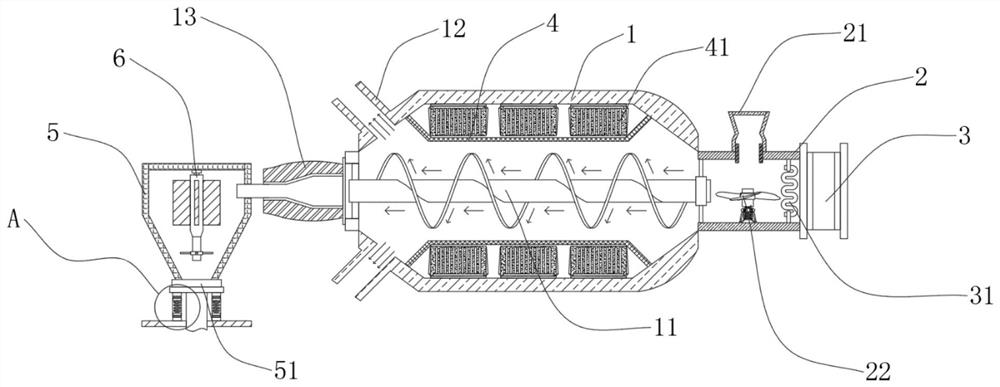 Feeding device for plastic injection molding by utilizing cyclone feeding