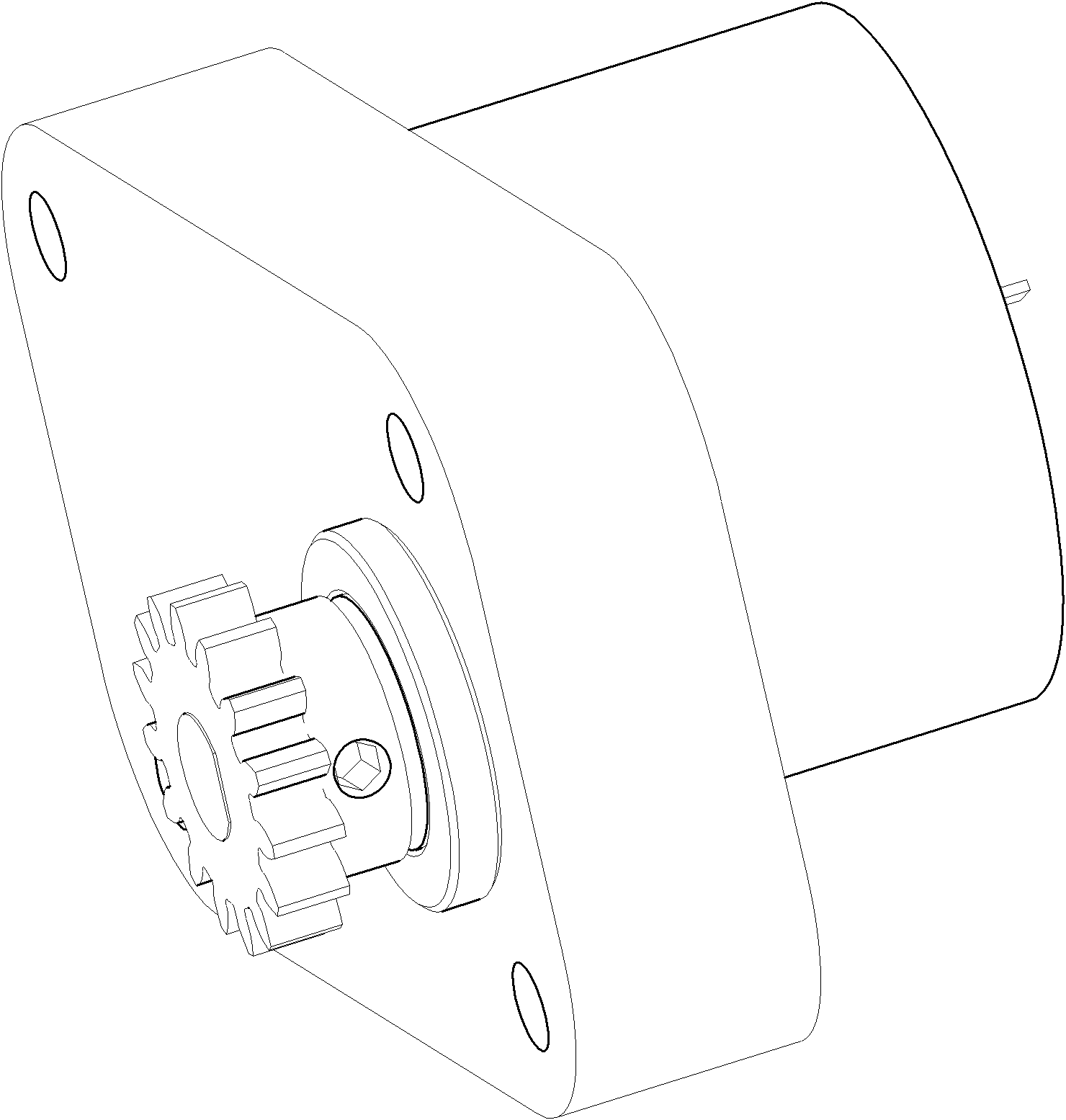 Fixed connection structure between gear and gear shaft