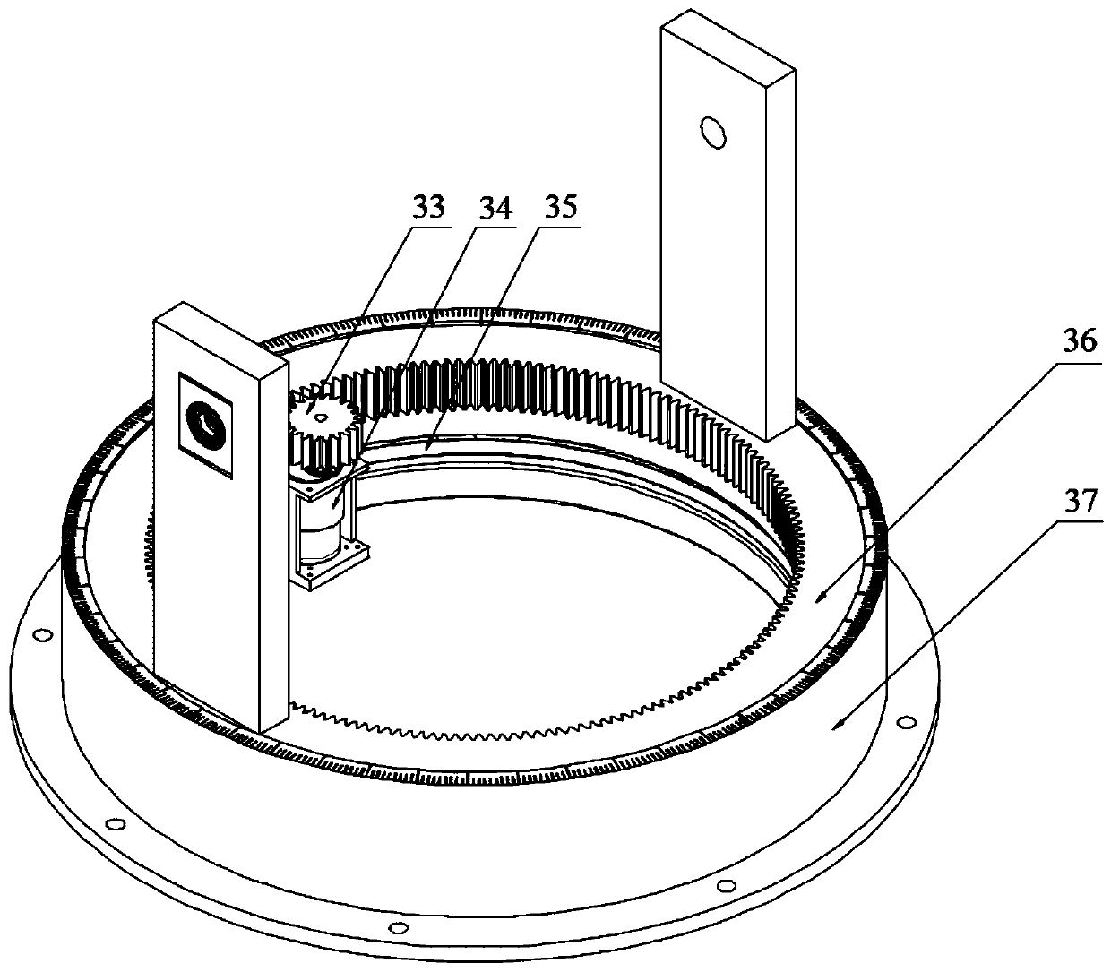 Automatic continuous dynamic loading method for testing bearing characteristic of air floating ball bearing