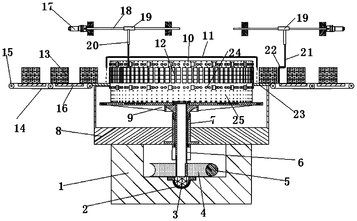 A red mud permeable brick sintering equipment