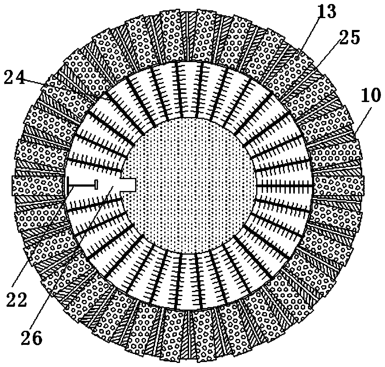 A red mud permeable brick sintering equipment