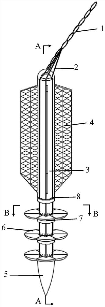 Composite torpedo anchor based on bionics and installation method thereof