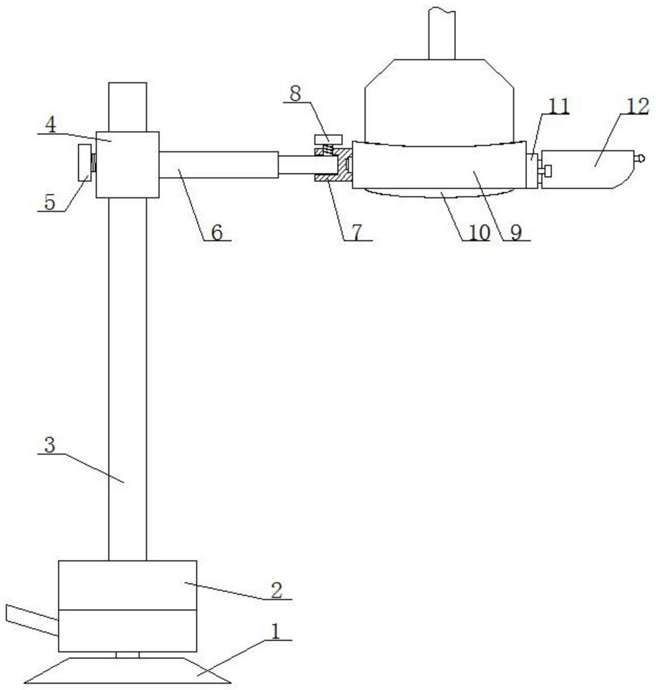 Ultrasonic guided nerve block puncture stent for anesthesiology department