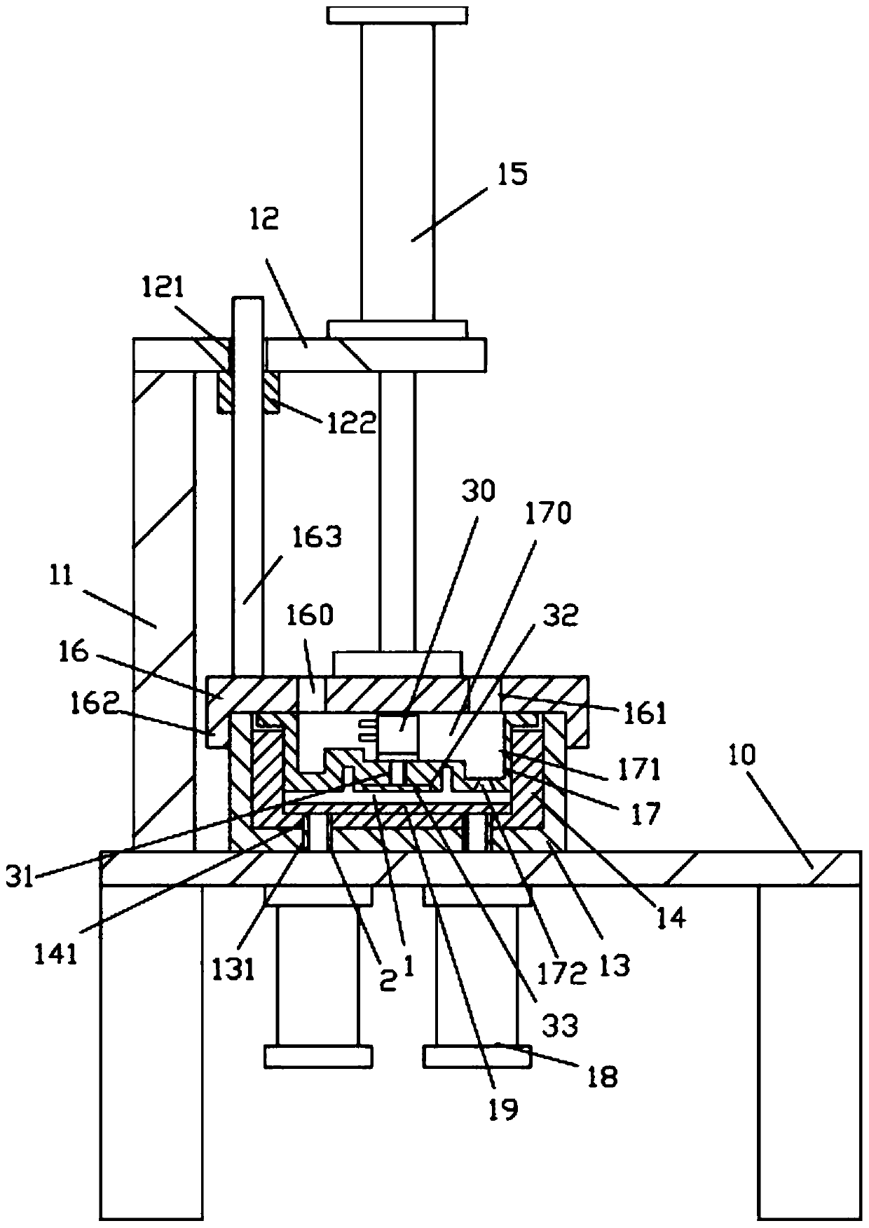 Self-casting mechanism with upper demolding mechanism and lower demolding mechanism