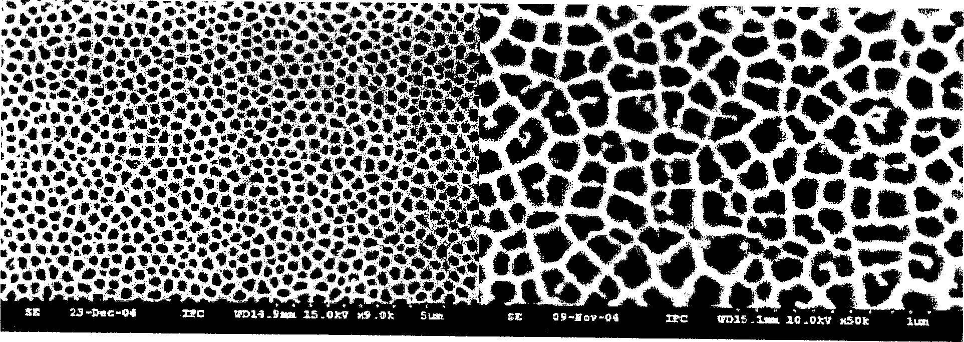 Chemical deposition process of preparing composite nanometer mesoporous silver halide/alumina material