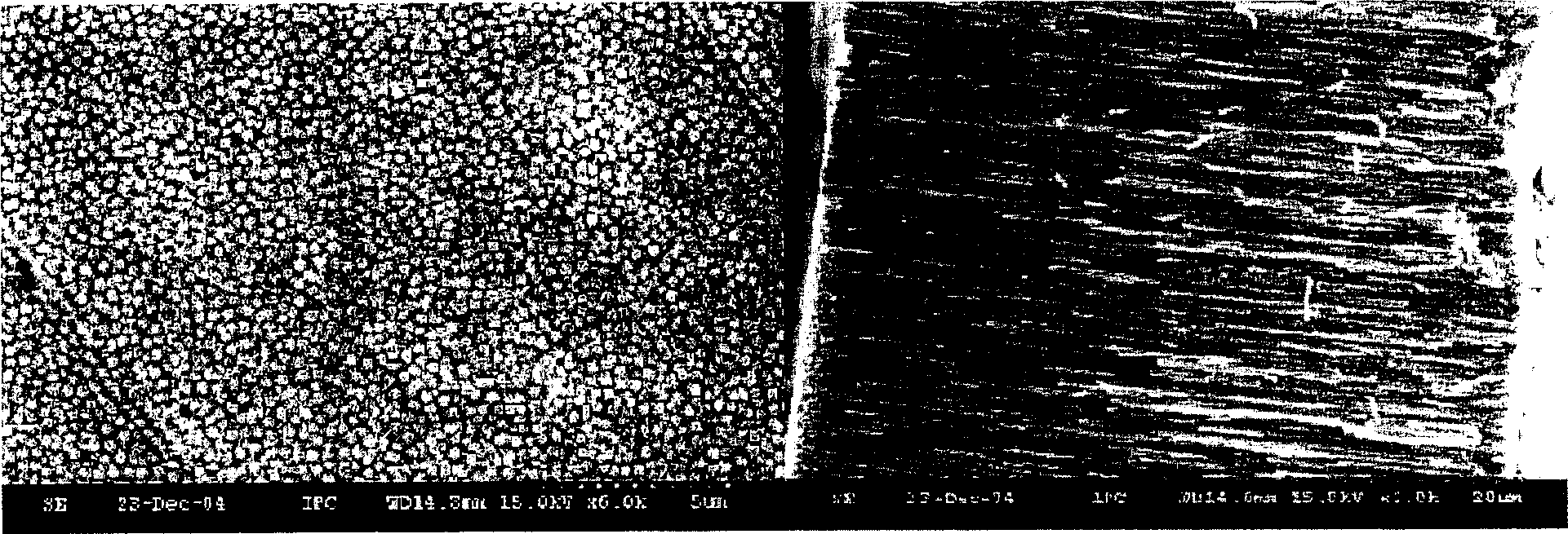 Chemical deposition process of preparing composite nanometer mesoporous silver halide/alumina material