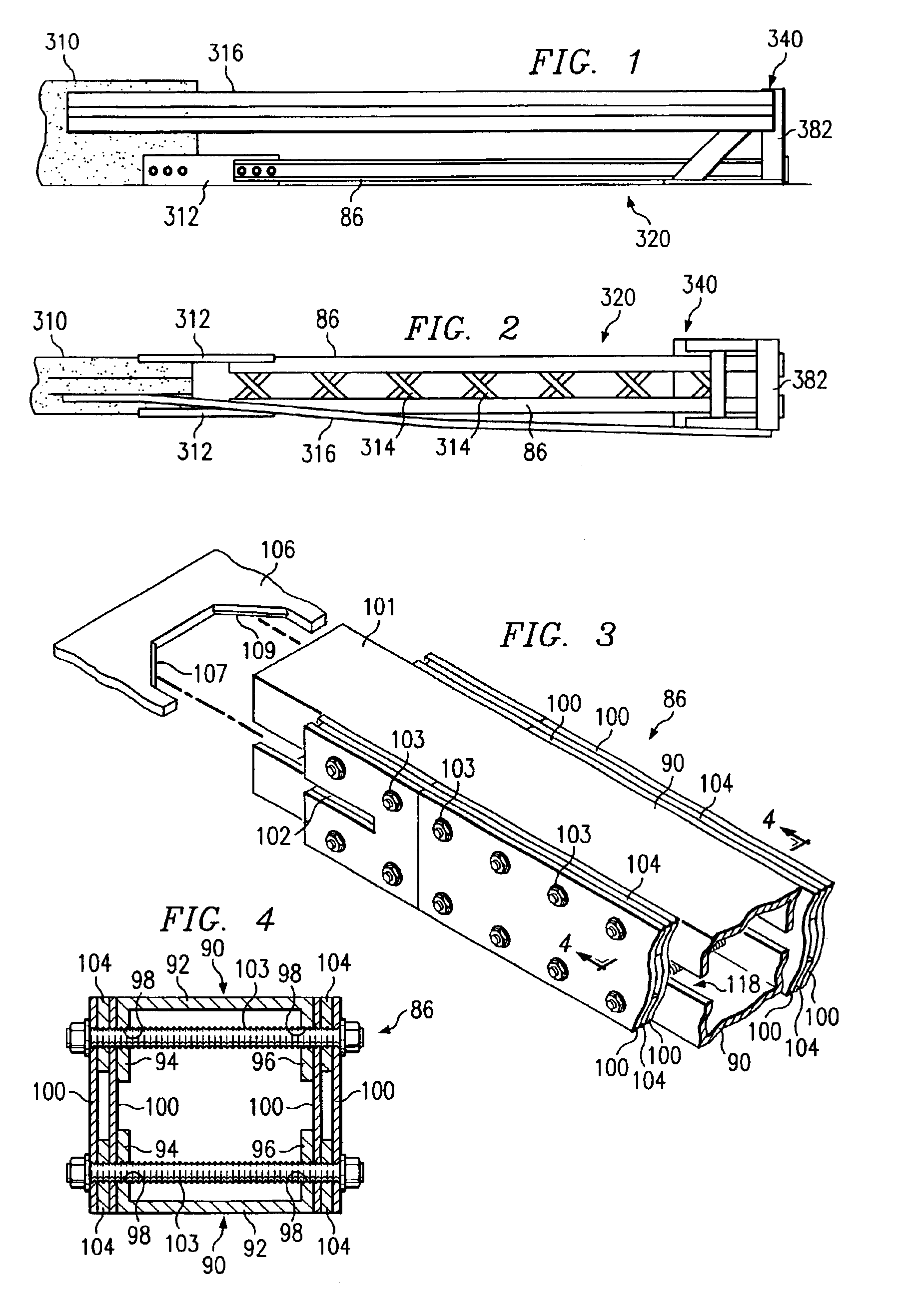 Flared energy absorbing system and method