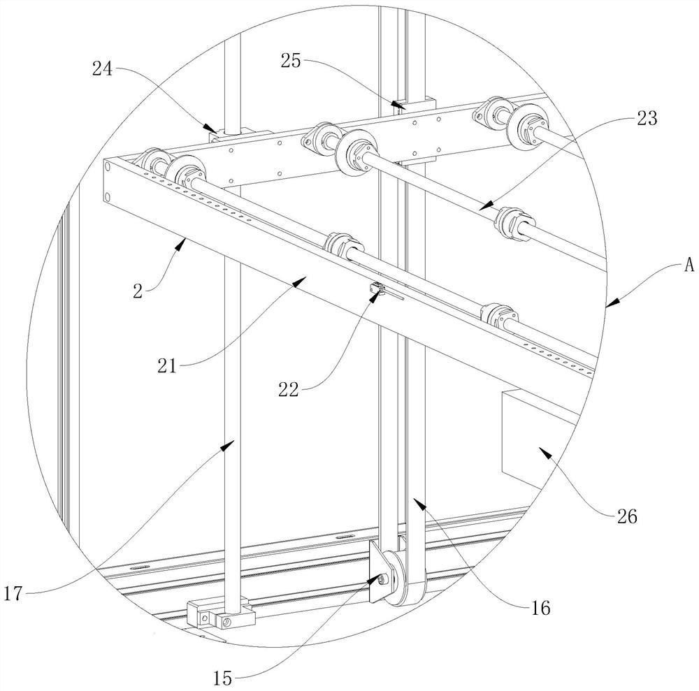 Online material receiving machine for large-size cover plates