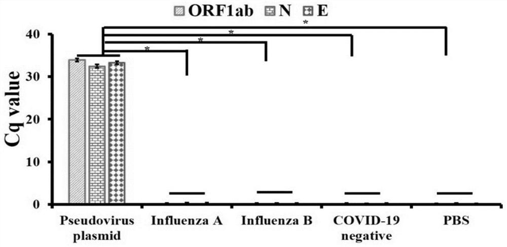 MIA primer, probe and kit for detecting COVID-19 and application of MIA primer and probe