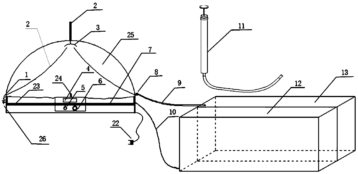 A seawater desalination device applied to small ships