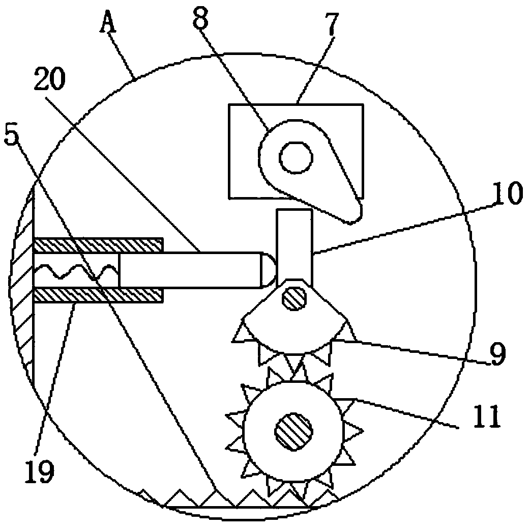 Acid pickling device for cotton knitted fabric