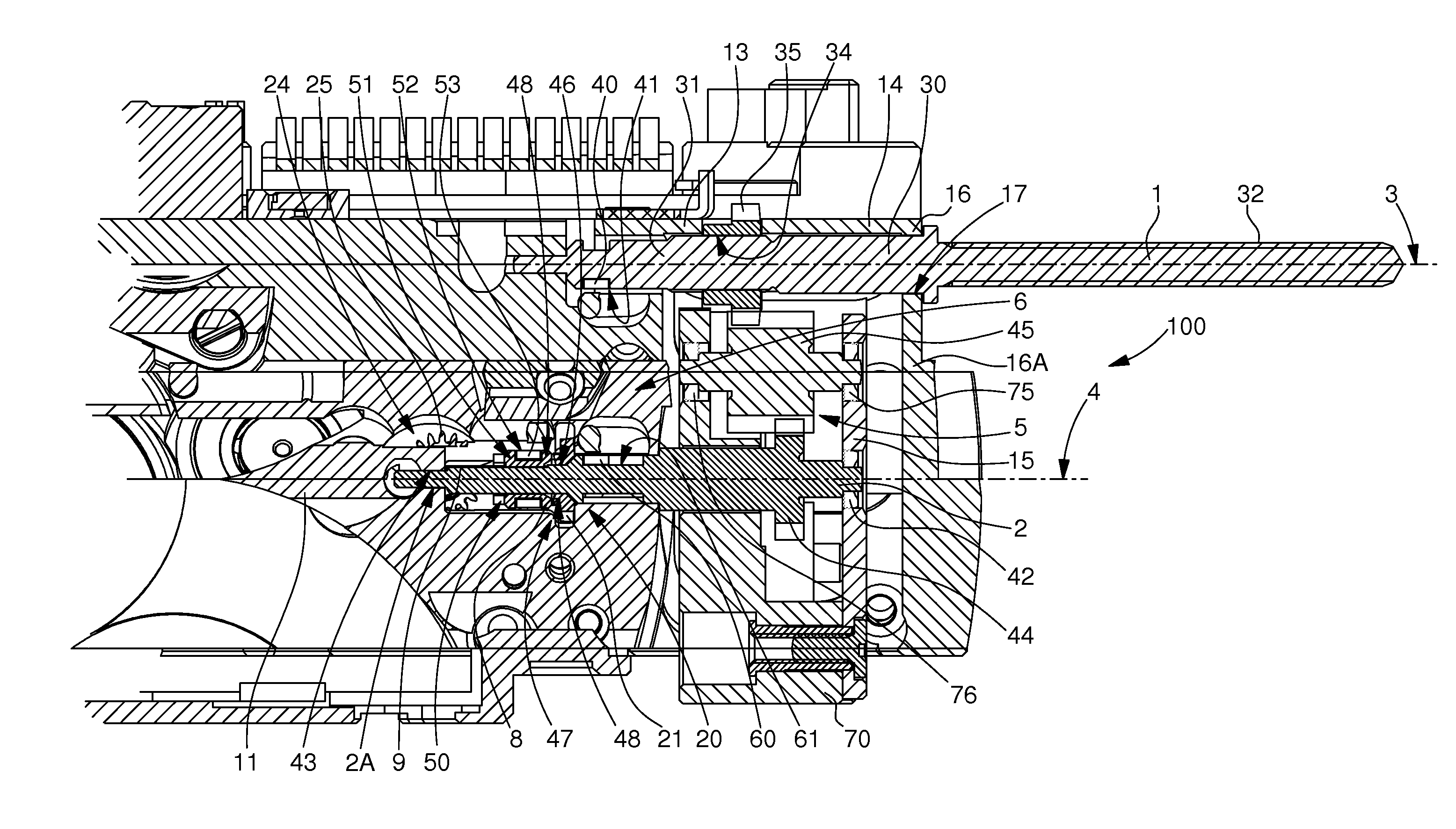 Winding and time-setting control device for a timepiece movement