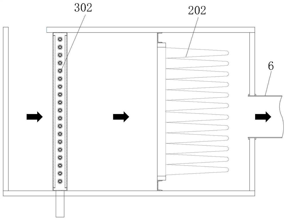 Air treatment system and method for cooling resin slices