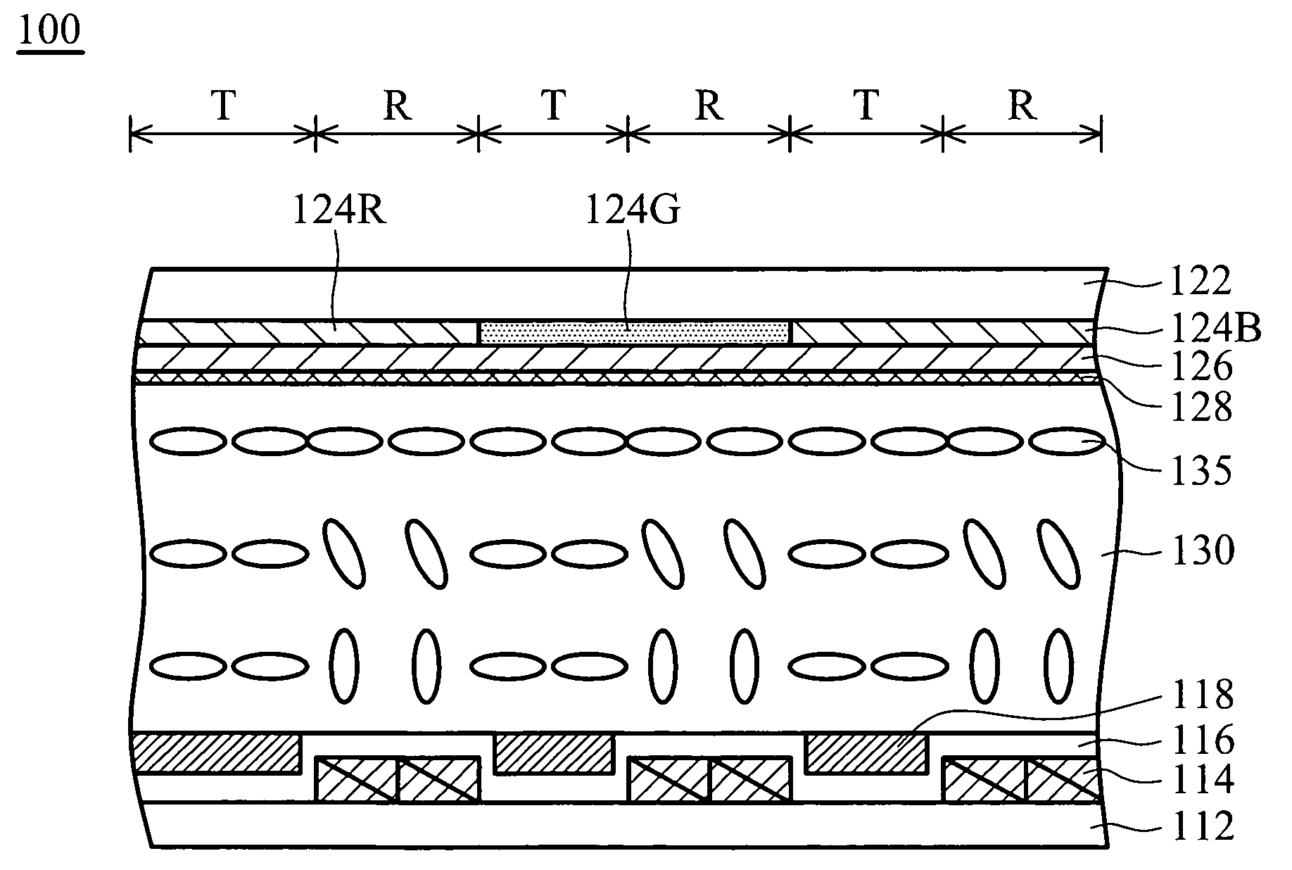 Transflective liquid crystal display devices and fabrication methods thereof