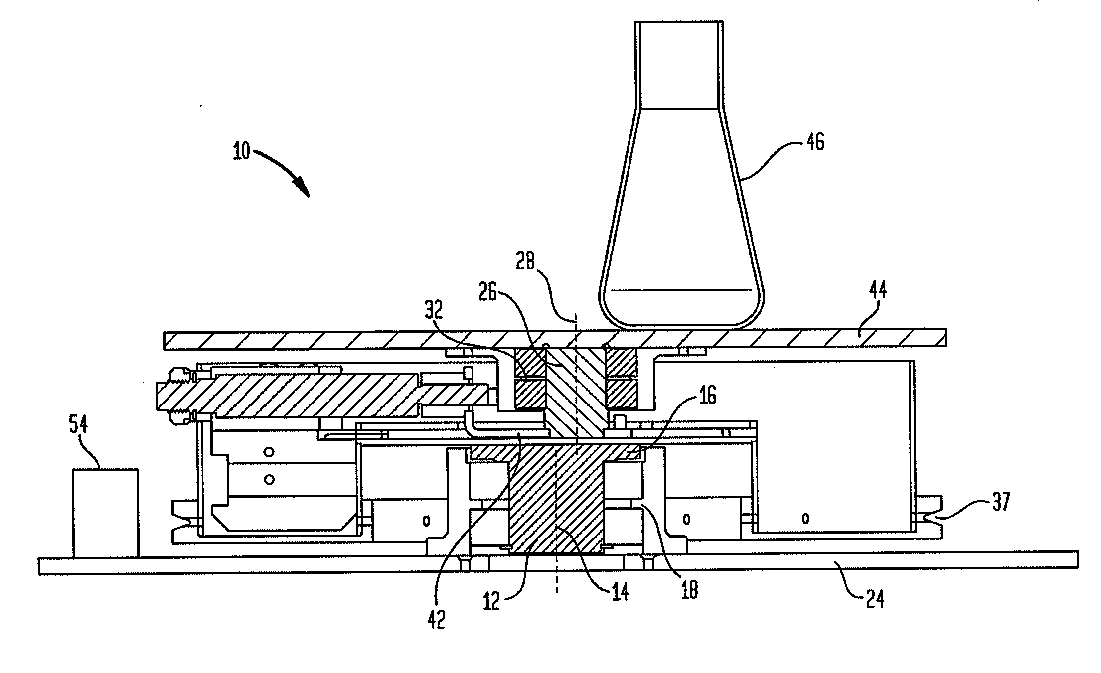 Adjustable Orbit Imbalance Compensating Orbital Shaker