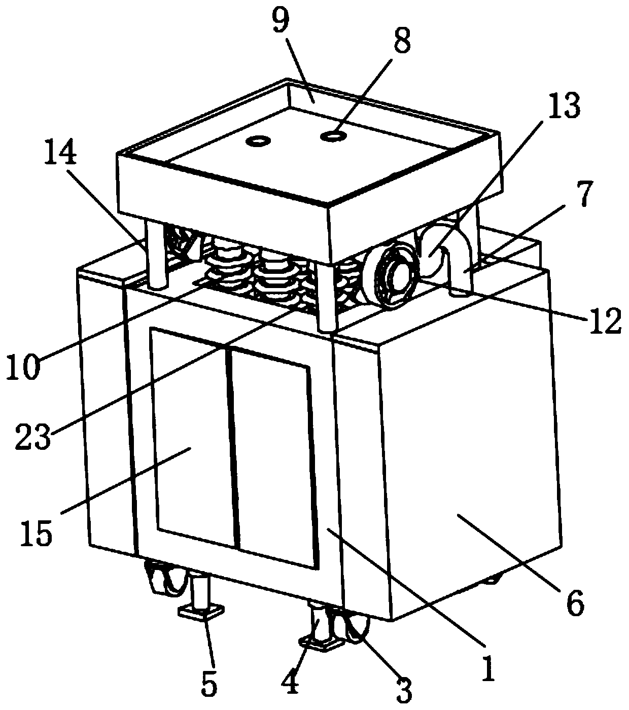 Mounting mechanism for high-voltage circuit breaker