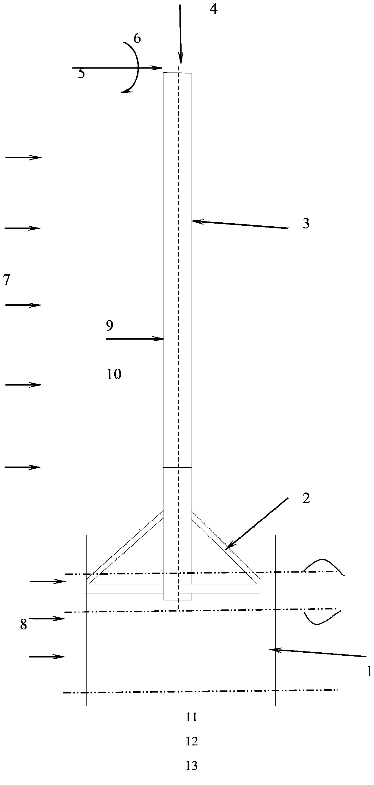 Offshore fan pile foundation design method and application thereof