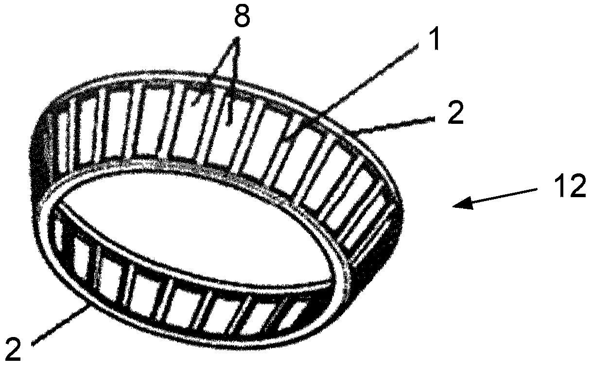 Rolling-element bearing cage and method for producing a rolling-element bearing cage