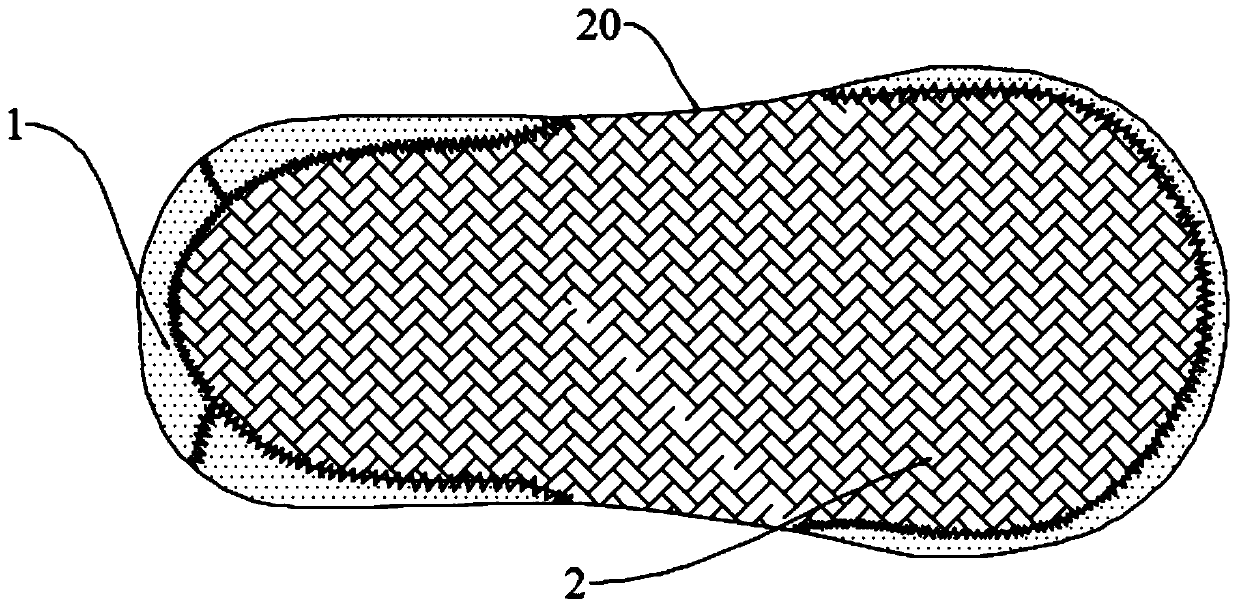 Three-dimensional tailoring rib top silica gel invisible sock