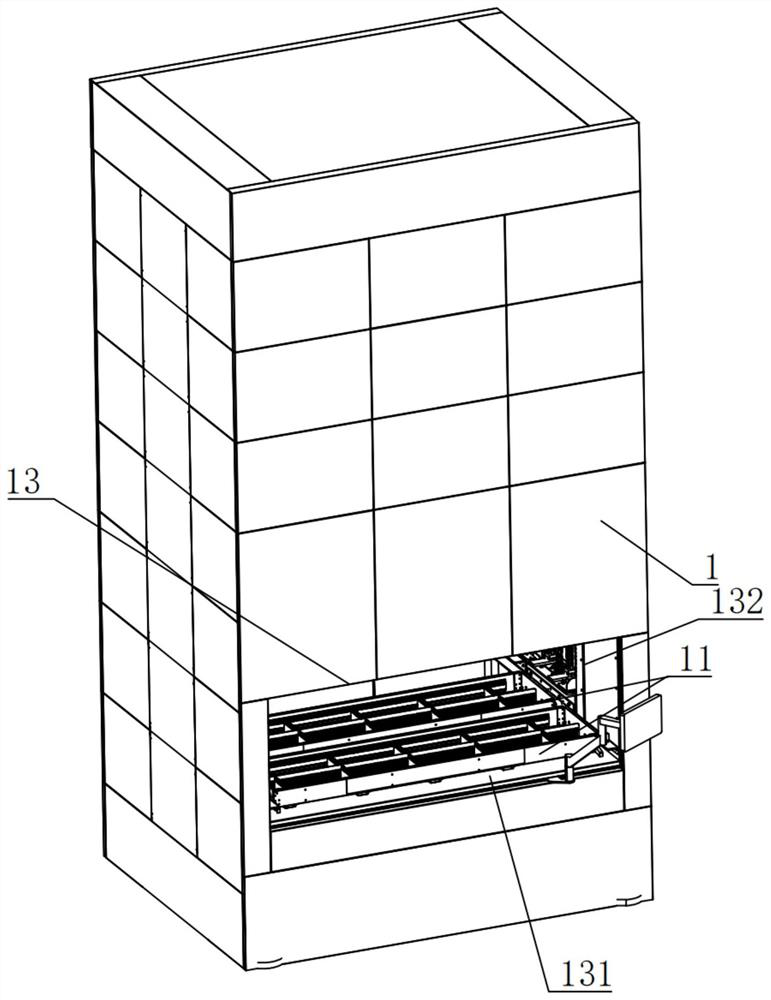 Intelligent lifting warehouse with efficient storage function