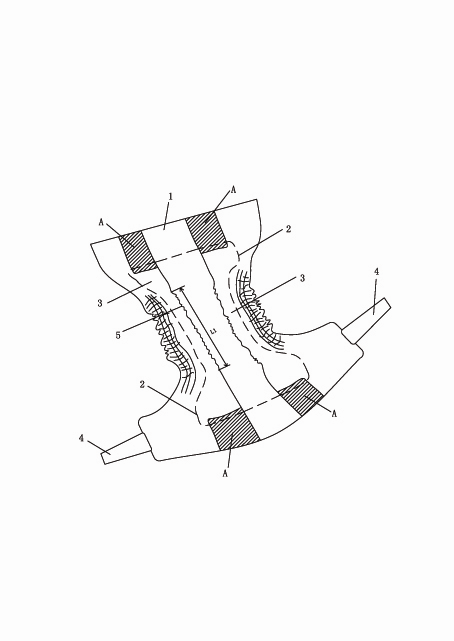 Paper diaper with front and back leak-proof three-dimensional enclosure