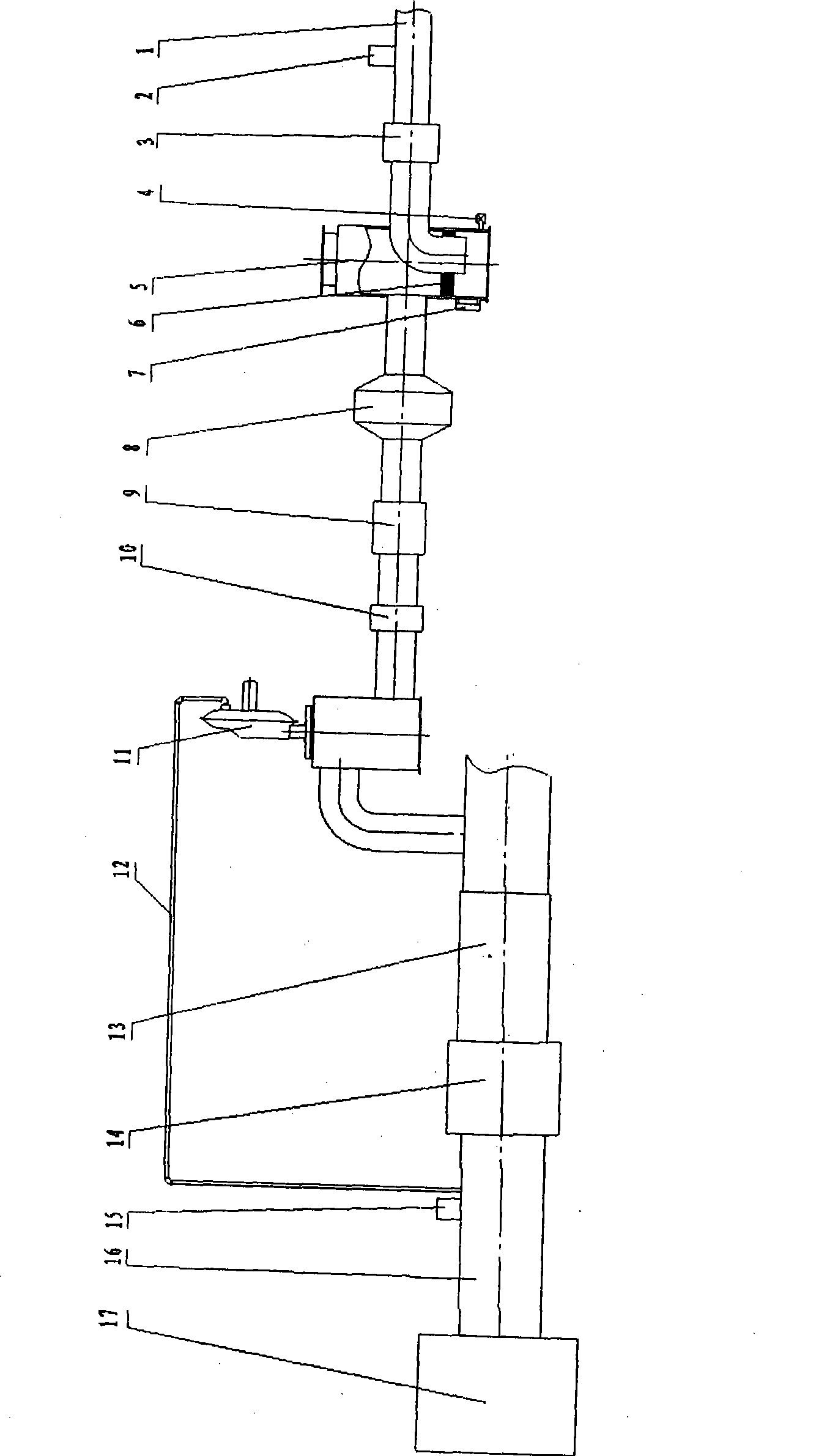 Coal mine ventilation air methane oxidation device, mash gas adding system and security protection mechanism