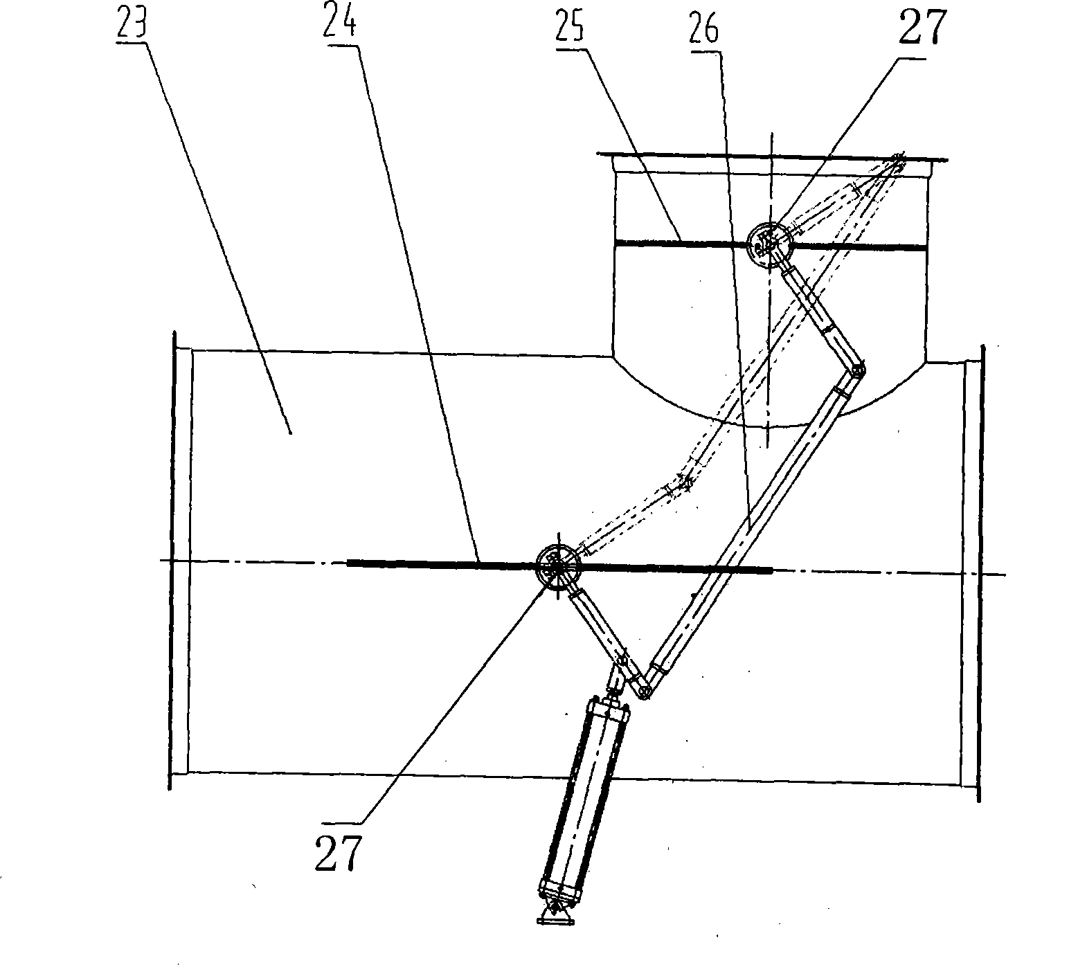 Coal mine ventilation air methane oxidation device, mash gas adding system and security protection mechanism