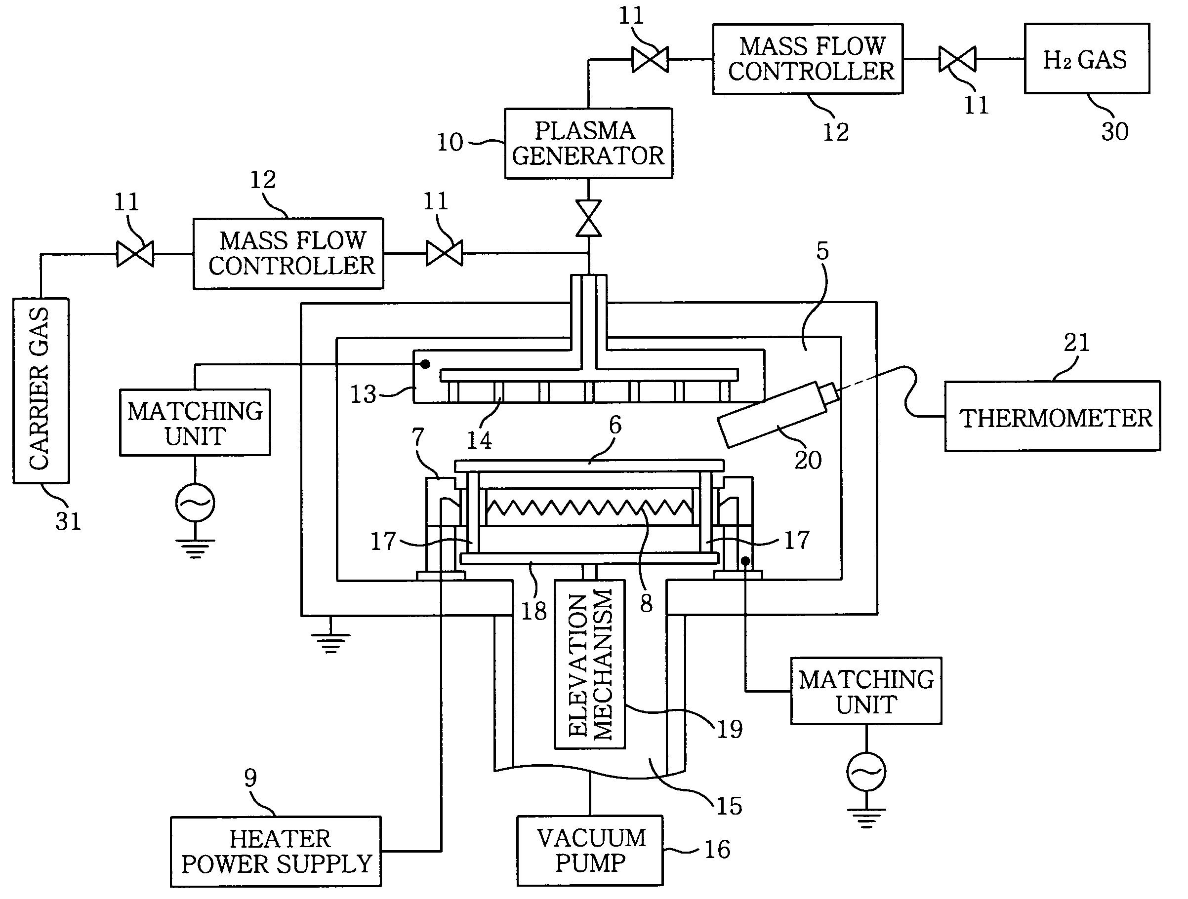 Ashing method and apparatus therefor