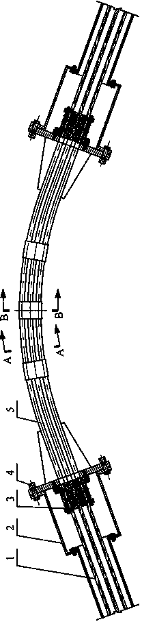 Cable-stayed bridge cable saddle with split clamping and anchoring anti-sliding devices