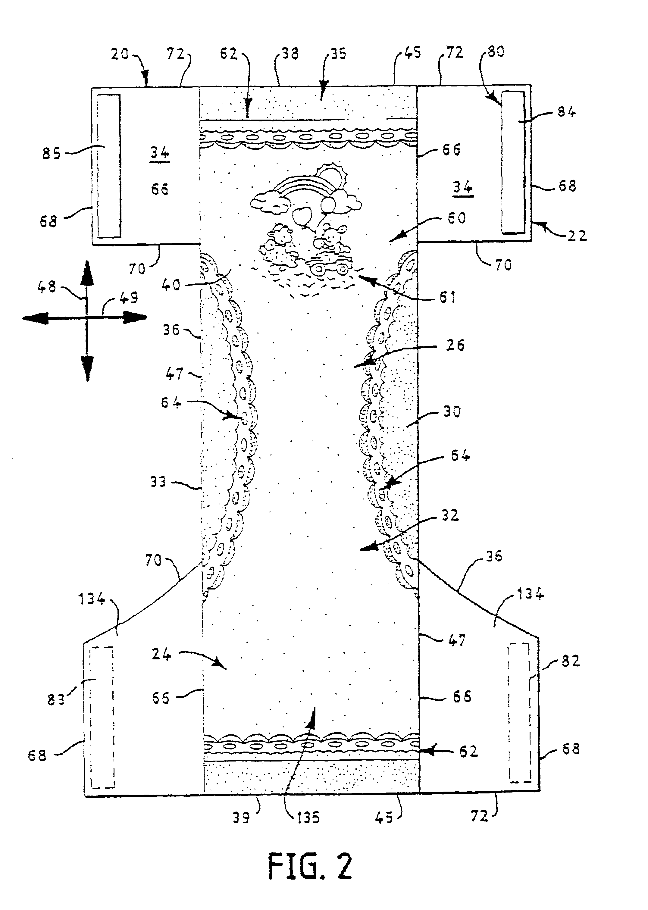 Mechanical fastening system for an absorbent article