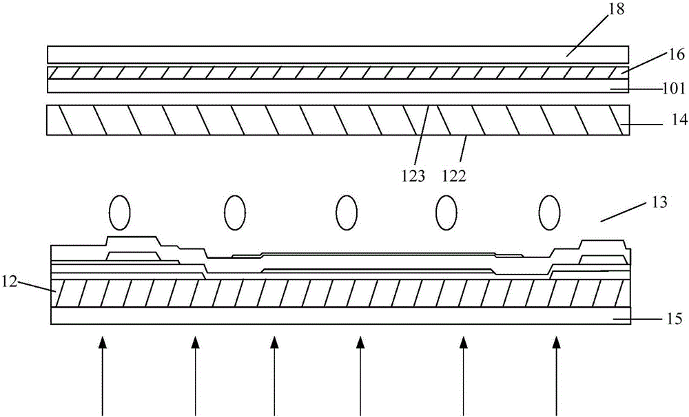 Touch liquid crystal display panel and device