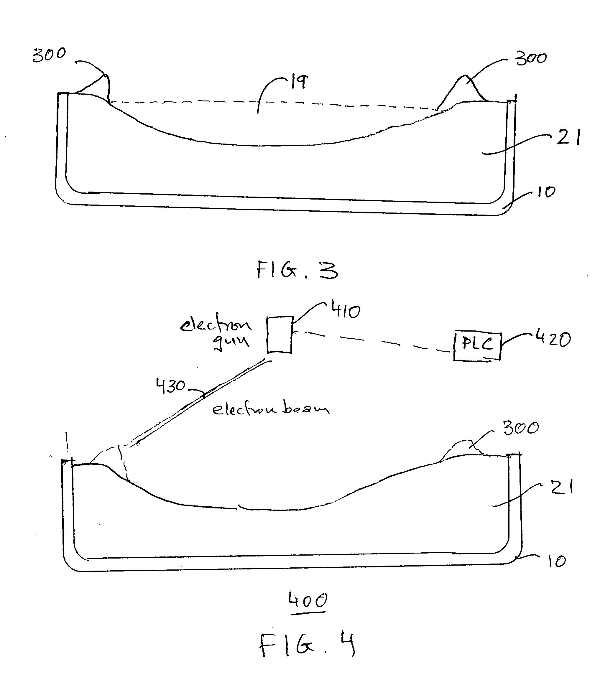 Method and apparatus for perimeter cleaning in cold hearth refining