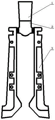 Lost foam casting forming technology of reciprocating grate plate for waste incineration