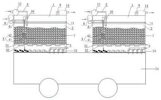 Fermentation production system based on container and solid fermentation production method