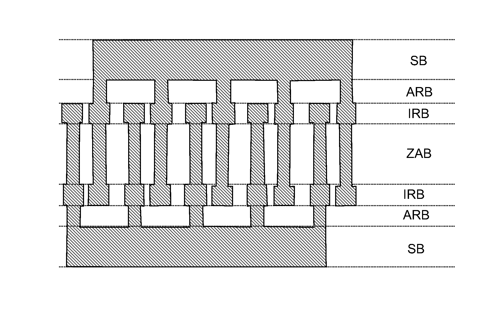 Electroacoustic transducer having reduced losses due to transverse emission and improved performance due to suppression of transverse modes