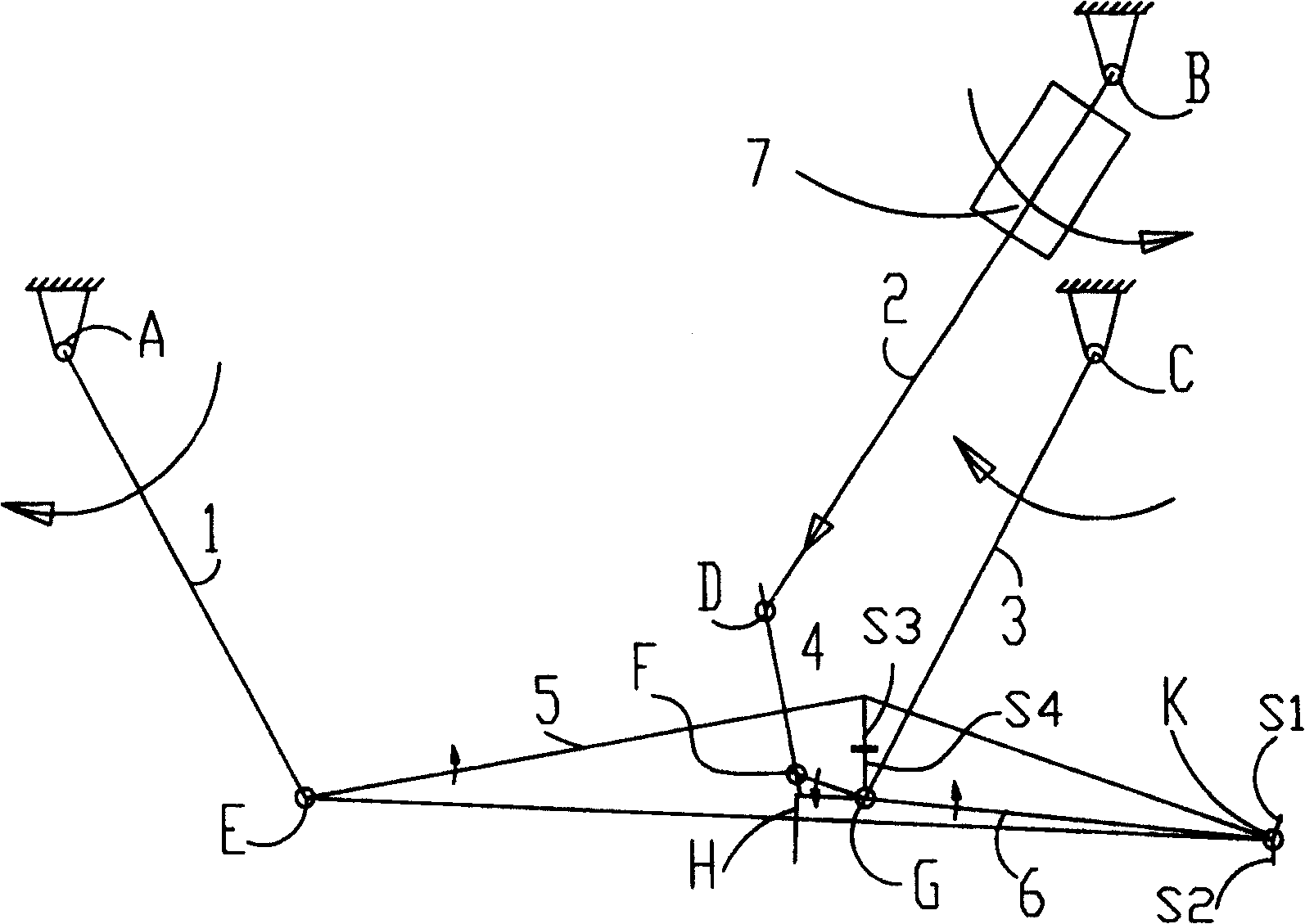 Method and device for opening and closing discharging door