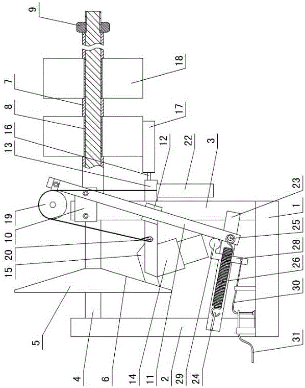 Constant speed woven belt winding machine