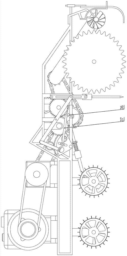 Soil loosening ditching machine