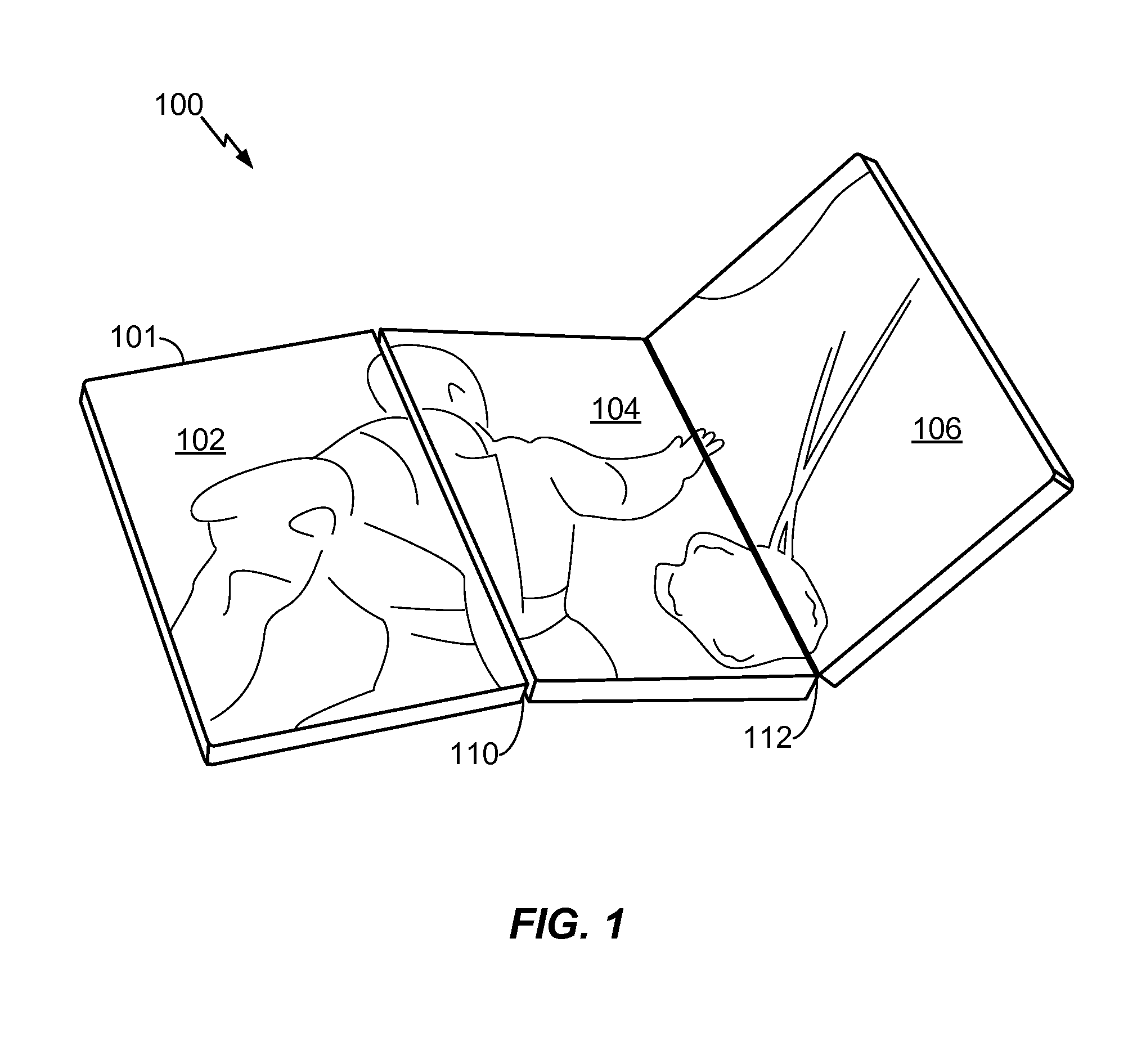 Multi-fold mobile device with configurable interface