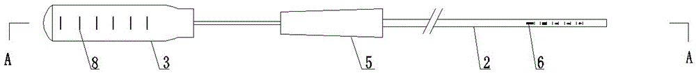 Ovarian tissue section pushing device