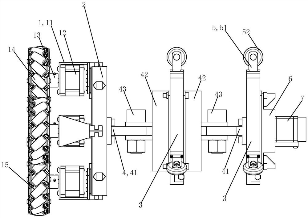 Turnable cable duct inspection device