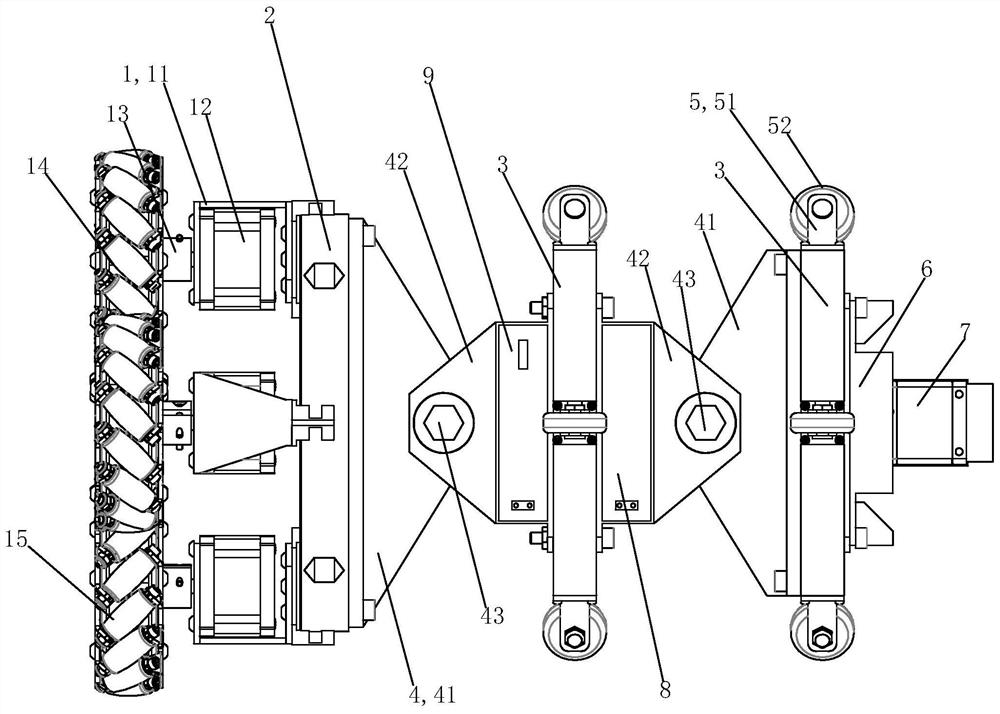 Turnable cable duct inspection device