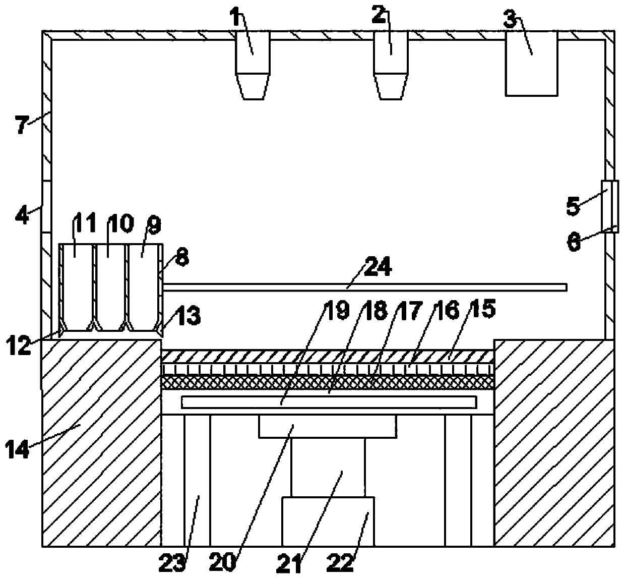 Ultrasonic-assisted selective laser melting device for TiC/TiAl/Nb micro-laminated composite material