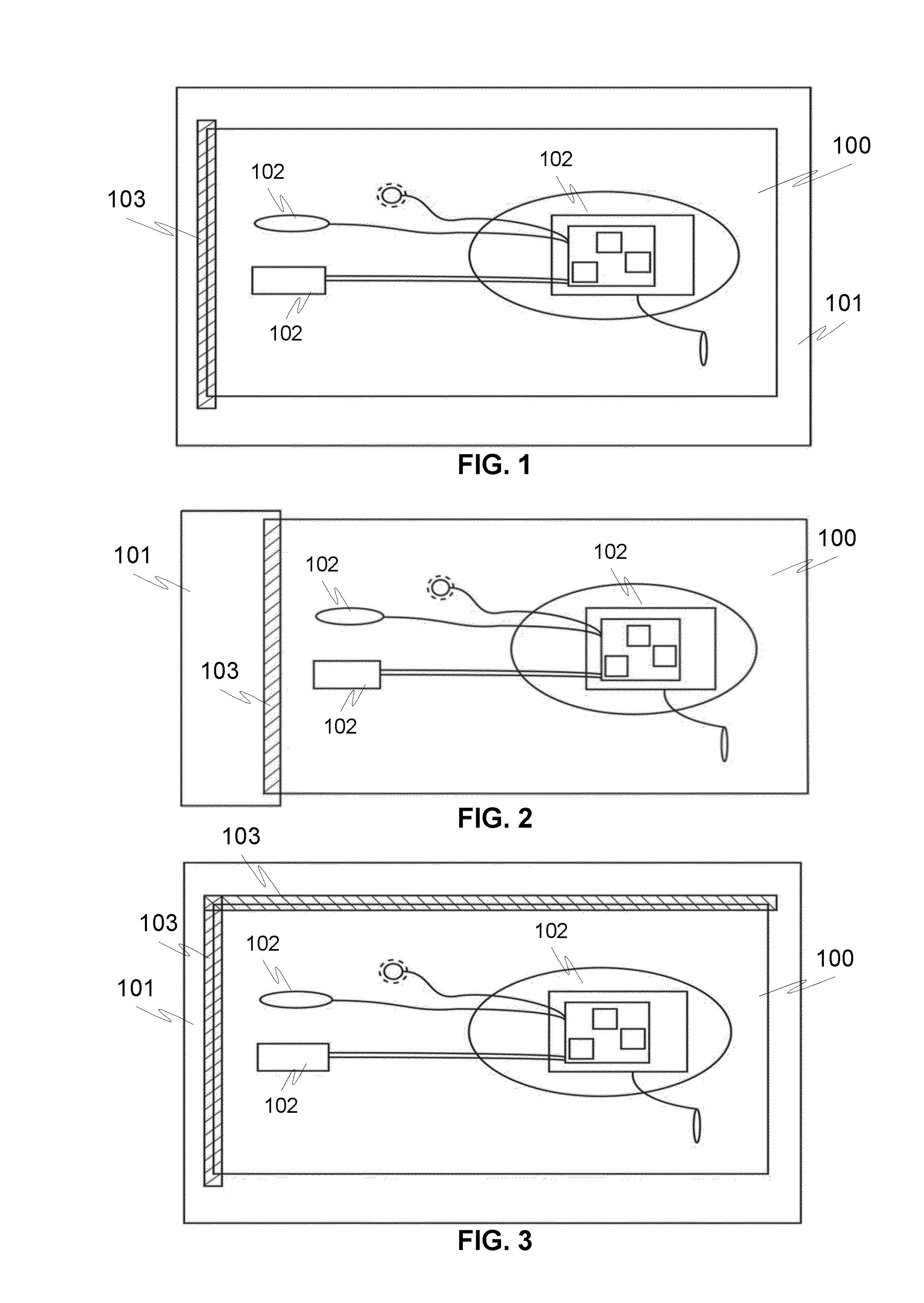 Module installable with a garment, the garment and the method