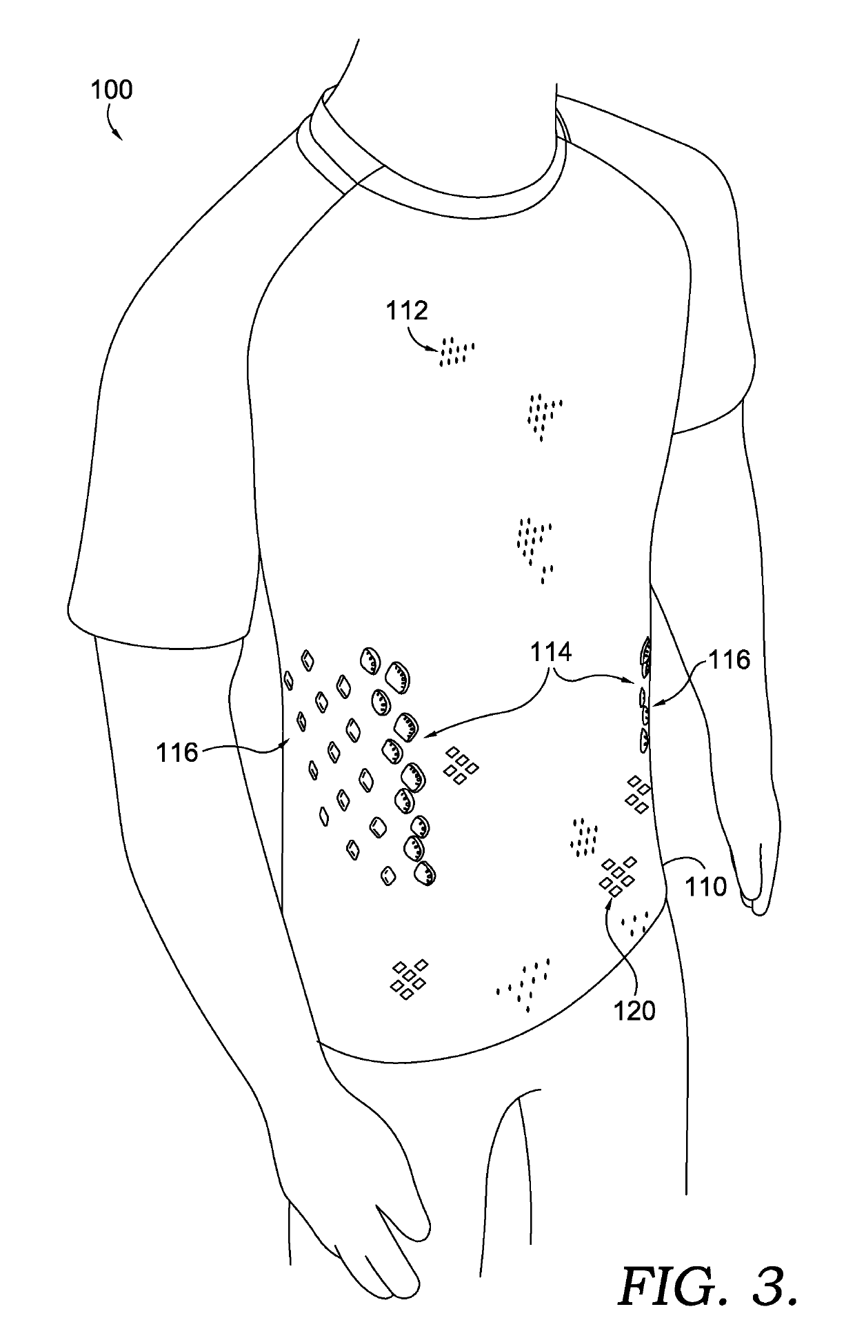 Apparel item configured for reduced cling perception